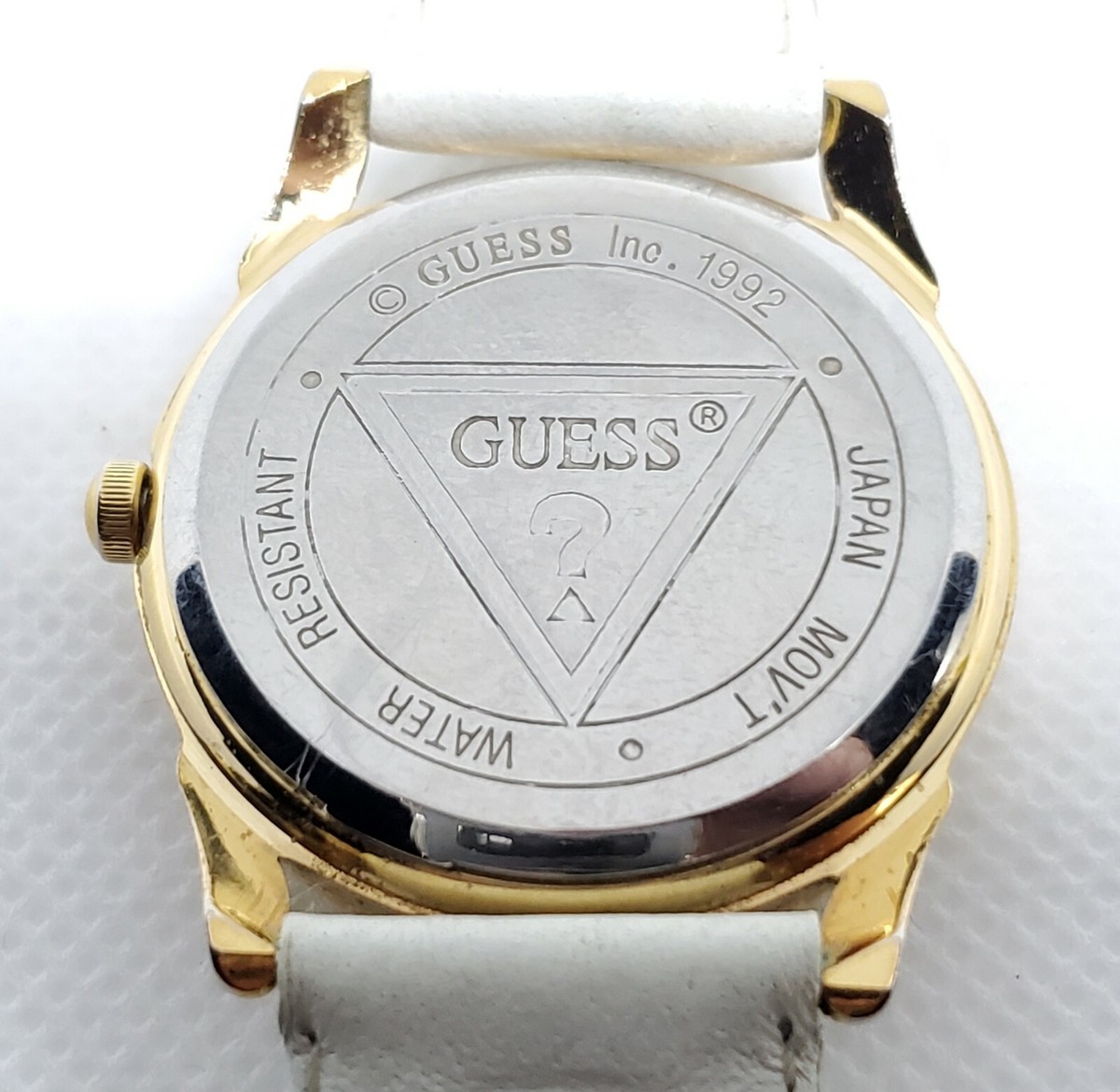 Vintage 1992 GUESS Women\'s Rotating Bezel Two Tone Watch White Dial Band 1992 Guess Watch - Etsy main image 3