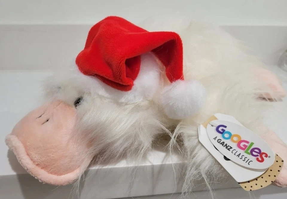 Google's Ganz Classic White Duck Plush Stuffed Animal holiday hat 19" - Image 3 of 4