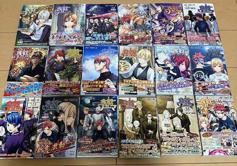 Shokugeki no Soma Food Wars Vol.1-36 complete set Manga comics Japanese ver