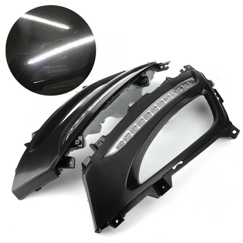 For Kia Optima K5 2011-2013 DRL Daytime Running Driving LED Light Fog Lamp Pair - Picture 3 of 6