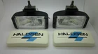 CLASSIC VINTAGE 6 INCH RECTANGLE DRIVING / FOG LIGHT Pair With COVERS
