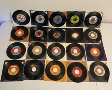 Lot of 20 45 rpm Vintage 7 Vinyl Records Rock, Pop, Soul Ringo Star Millennium