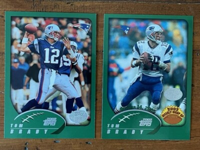 2002 Topps Collection Tom Brady Lot #248 & #295 Weekly Wrap Up *SUPER SHARP*