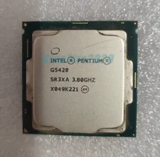 Intel Pentium Gold G5420 3.80GHz Dual-Core 4MB LGA 1151 CPU P/N: SR3XA Tested