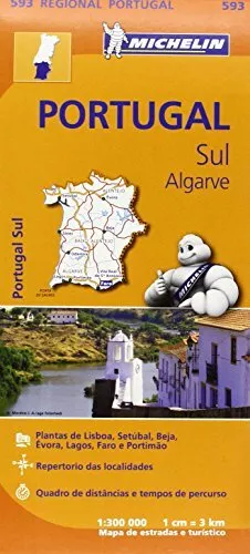 Portugal Sul, Algarve Map by Michelin