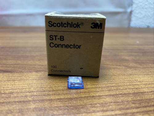 100 Connecteurs électriques 3M Scotchlok ST-B - Boîte Neuve, Couleur Bleue, Pour Connexions Rapides