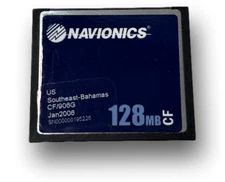 Navionics 128MB CF Chart Card CF/906G "US Southeast - Bahamas" Jan 2008 Tested