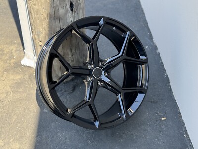 18" Black Wheels For Audi A3 A4 A5 S4 S5 A6 Q3 Q5 18x8 +35 5x112 Rims