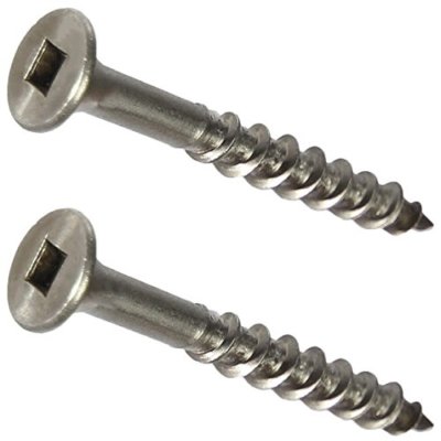 #10 x 1-1/2'' Deck Screws Stainless Steel Square Drive Wood/Composite Qty 2,500