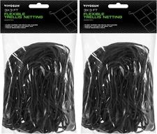 VIVOSUN 2-Pack 3x3FT Elastic Trellis Netting with Hooks for Grow Tents