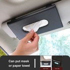 Sun Visor Car Tissue Holder PU Leather Box Mask Holder Universal Car Accessories