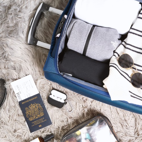 Suitcase Set w/ Wheels Cabin Bag Holiday Luggage Telescopic Expanding | 2-Pieces - Picture 37 of 69
