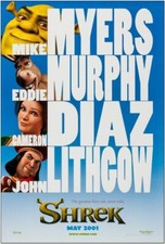 SHREK -2001- Original 27x40 Movie Poster - ADVANCE Style - EDDIE MURPHY, C.DIAZ