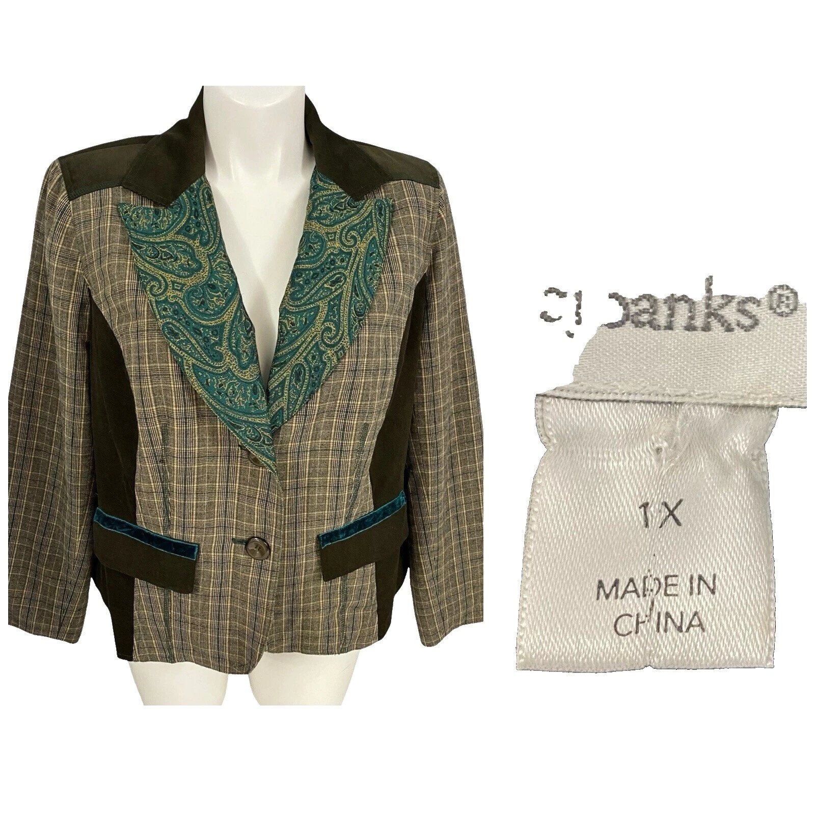 Trajes Marrón Mezcla de Algodón CJ Banks & Suit Separates para Mujeres