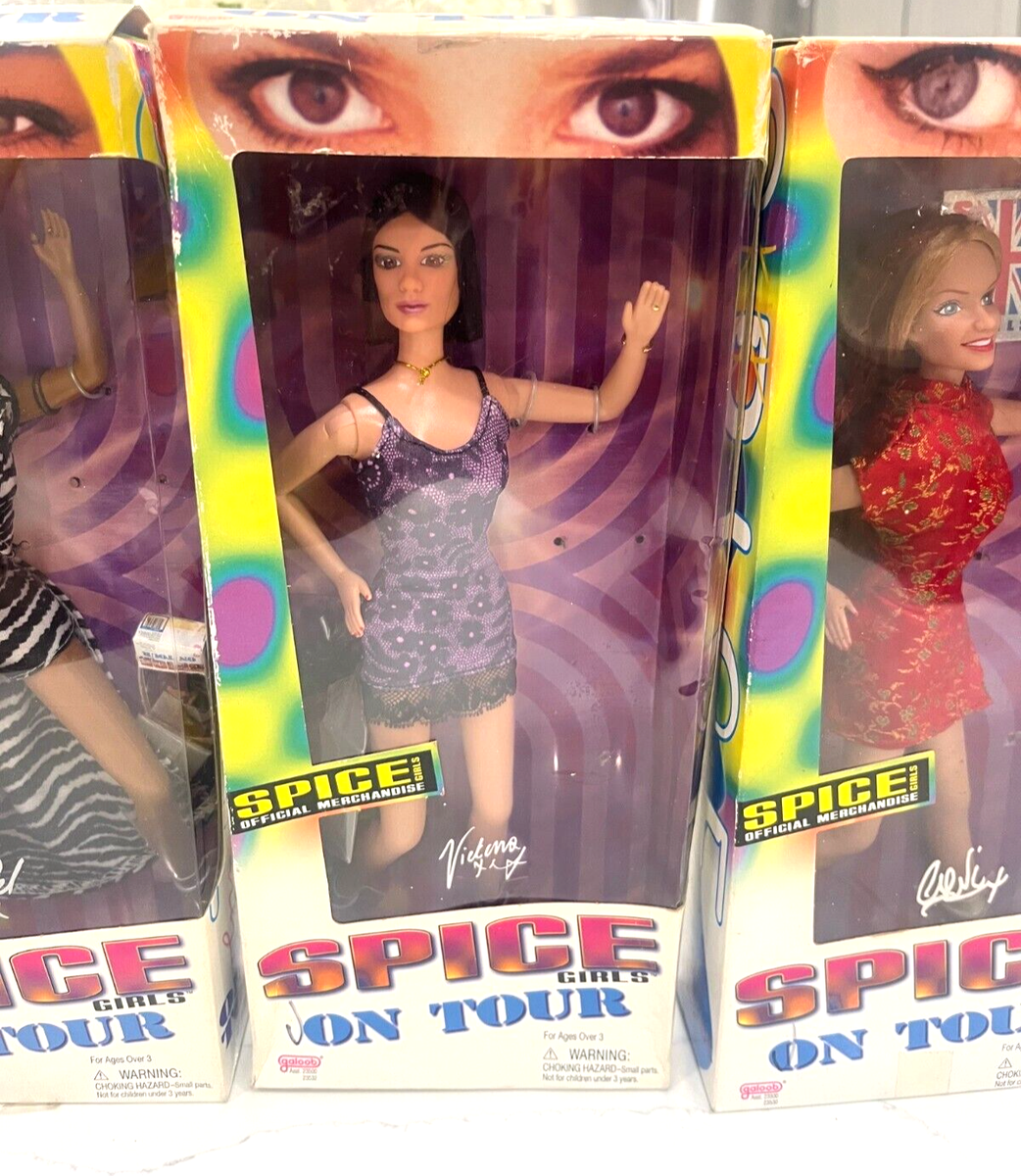 Spice Girls On Tour Dolls 1998 Complete Set of 5 NIB (READ ENTIRE