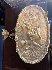 Mid 20th Century Architectural Pediment Cherub Rococo Wall Hanging