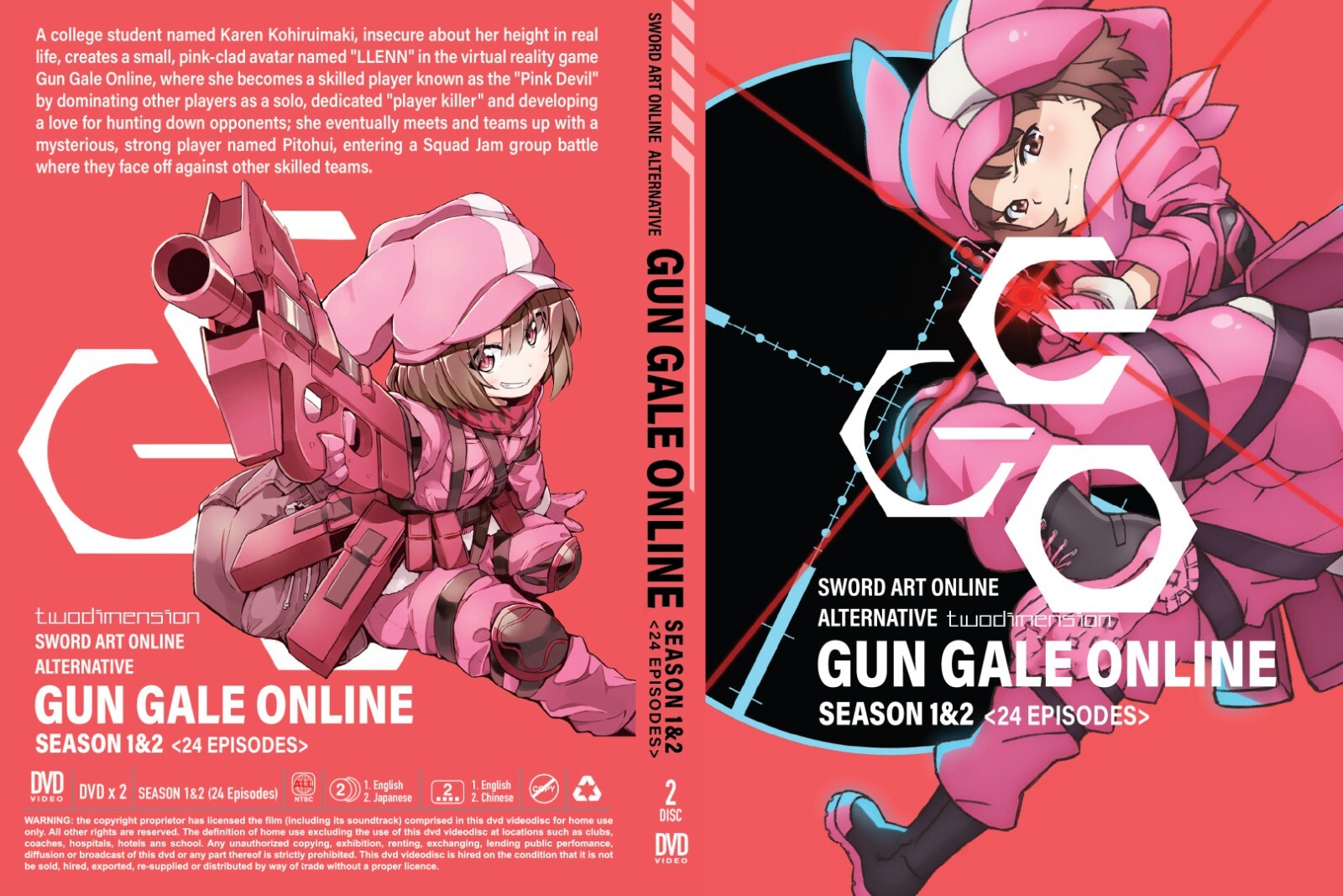 ANIME DVD~ENGLISH DUBBED~SAO Alternative:Gun Gale Online Season 1+2(1-24End)