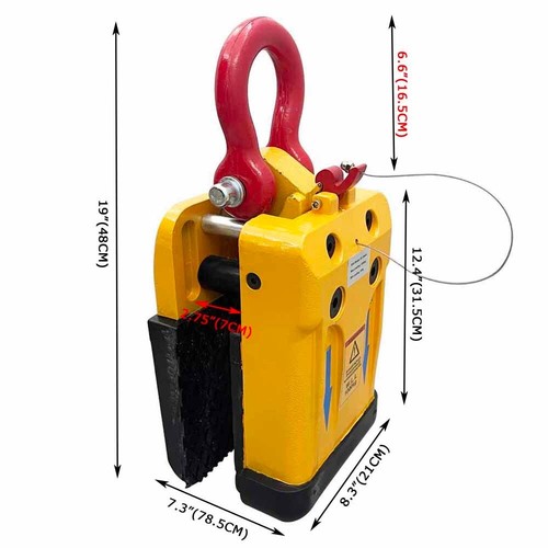 0.8"-2.3" 2200lbs Stone Plate Slab Lifting Clamp Granite Marble Lifter Stone - Picture 15 of 15