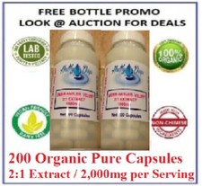 200 / 2 BOTTLES DEER ANTLER VELVET 2,000mg PURE POWDER CAPSULES ORGANIC 12/2028