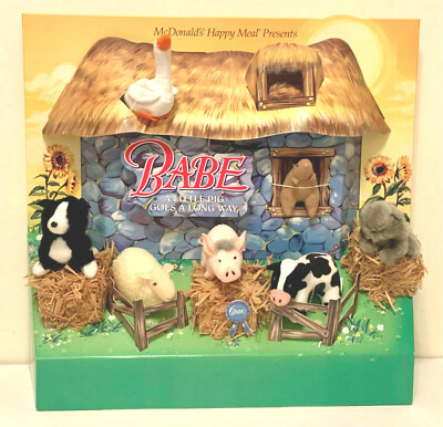 New Mint 3D Babe The Pig Movie McDonalds Happy Meal Display 95