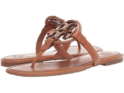 tory burch miller sandals metal logo