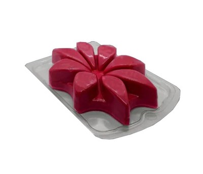 Wax Melt Floral Shaped 8-Cavity Clamshells 3 oz - 60 Pack
