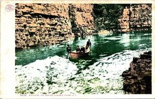 Ausable Chasm New York Canoa Nueva York Antigua Parte Trasera Indivisa Postal Sin usar