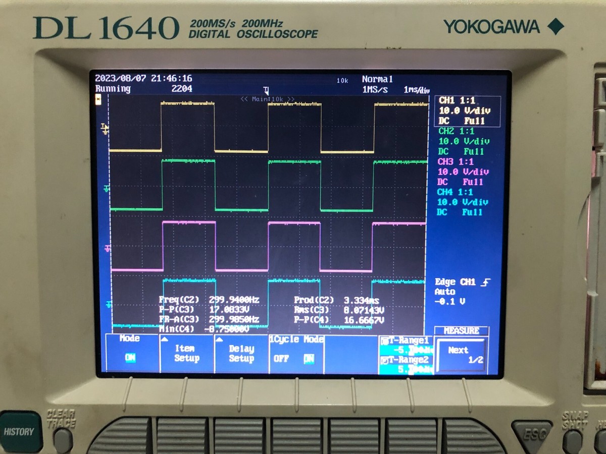 Yokogawa DL1640 200MHz 4-CH Digital Oscilloscope with Ethernet +