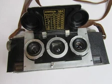 Vintage David White Realist Stereo Camera & Leather Case