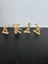 Tim Mee Toys Plastic  Cavemen Lot Of 4 Different Vintage Prehistoric!