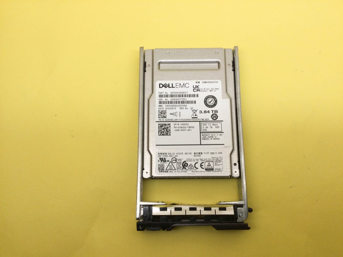 XNXD2 Dell 3.84TB SAS 12Gbps Read Intensive 2.5'' SED SSD