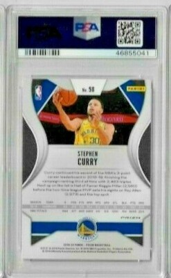 その他 2019 Silver Prizm Stephen Curry PSA 10 Stephen Curry 2019 Panini Select Silver Prizm Basketball Card #91