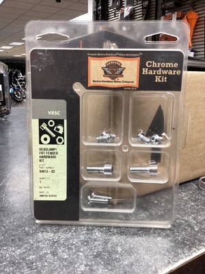 New Genuine Harley Davidson Chrome VRSC Headlamp and Front Fender  