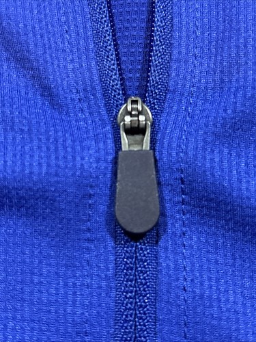 Toronto Blue Jays MAJESTIC Cool Base Mens M MLB Dugout Quarter Zip Shirt Blue - Picture 5 of 10