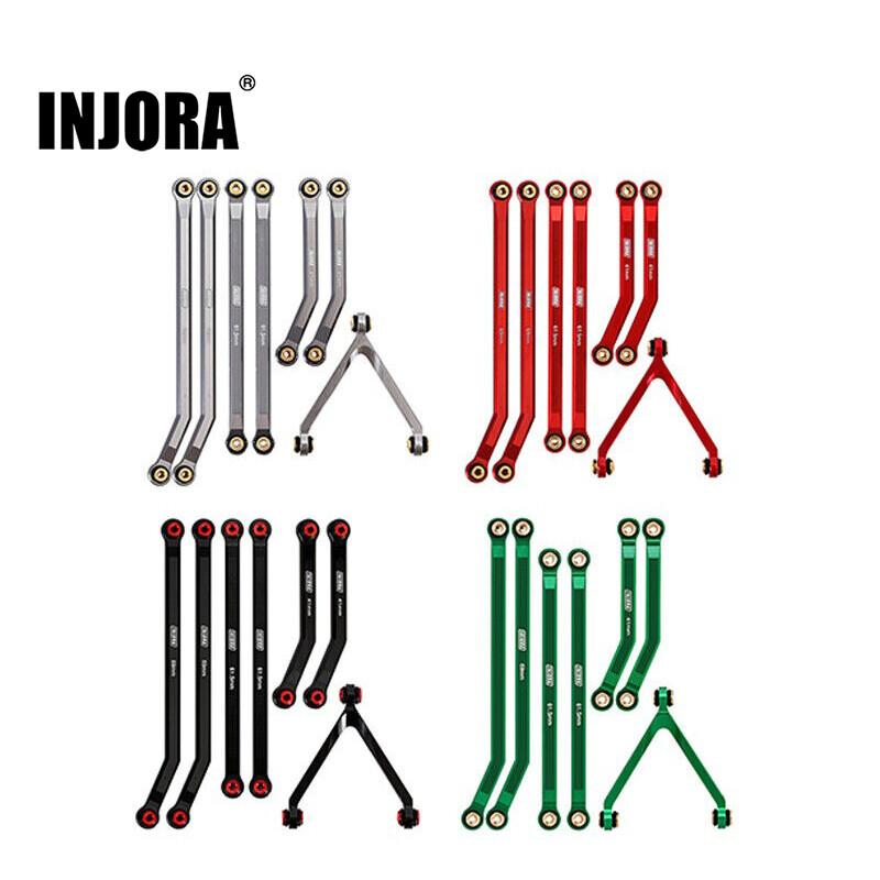 INJORA CNC Aluminium Lenker Set Für Axial SCX24 RC Crawler - 133.5mm Grau