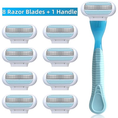 8x Triple-Layer-Rasierklingen Nachfüllpackungen mit Griff Venus Smooth Razor
