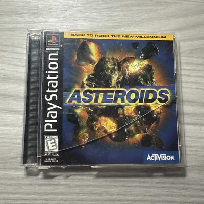 Asteroids (Sony PlayStation 1, 1998) Complete W/Damaged Case