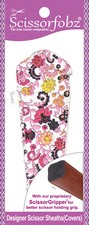 SCISSORFOBZ Designer Scissors Sheath Cover Single large Pink Victorian Floral