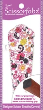 SCISSORFOBZ Designer Scissors Sheath Cover Single large Pink Victorian Floral