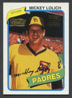 2001 Topps - Team Topps Legends MICKEY LOLICH San Diego Padres AUTOGRAMM Auto