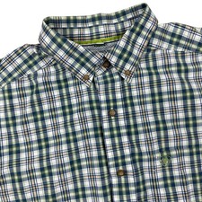 Ariat Pro Series Plaid Short Sleeve Button Down Shirt Outdoor Workwear Mens L