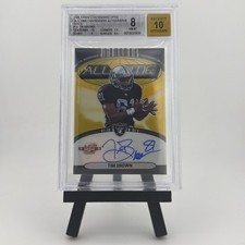 2024 Panini Contenders Optic ##14 Tim Brown All Time Autographs Gold /10 BGS 8