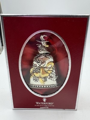 WATERFORD Georgian Bell Partridge in a Pear Tree Silver Tree Ornament 2005