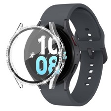 Samsung Galaxy Watch 5 Tempered Glass Integrated Single Row Diamond Inlay