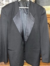 Vintage Giorgio Armani Black Tuxedo Jacket Single Button See Measurements 