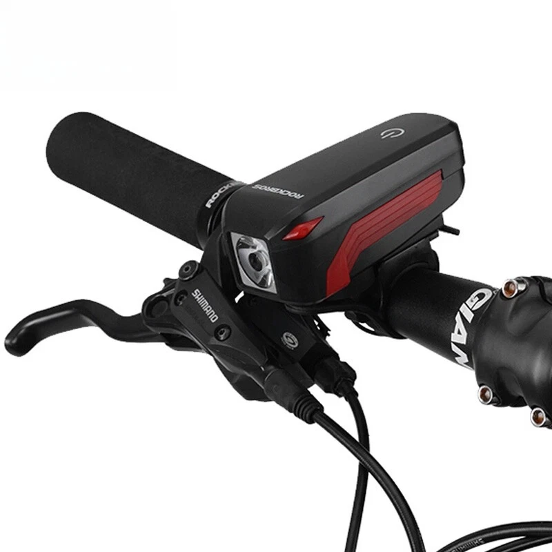 ROCKBROS Fahrradlicht Vorne und Klingel-Set, Fahrradscheinwerfer mit Fahrradhupe - Bild 1 von 4