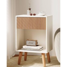 Modern Nightstand Minimalist Wood Grain Storage Bedside Table Coffee End Table