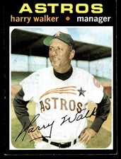 1971 Topps Harry Walker VG+ Houston Astros #312