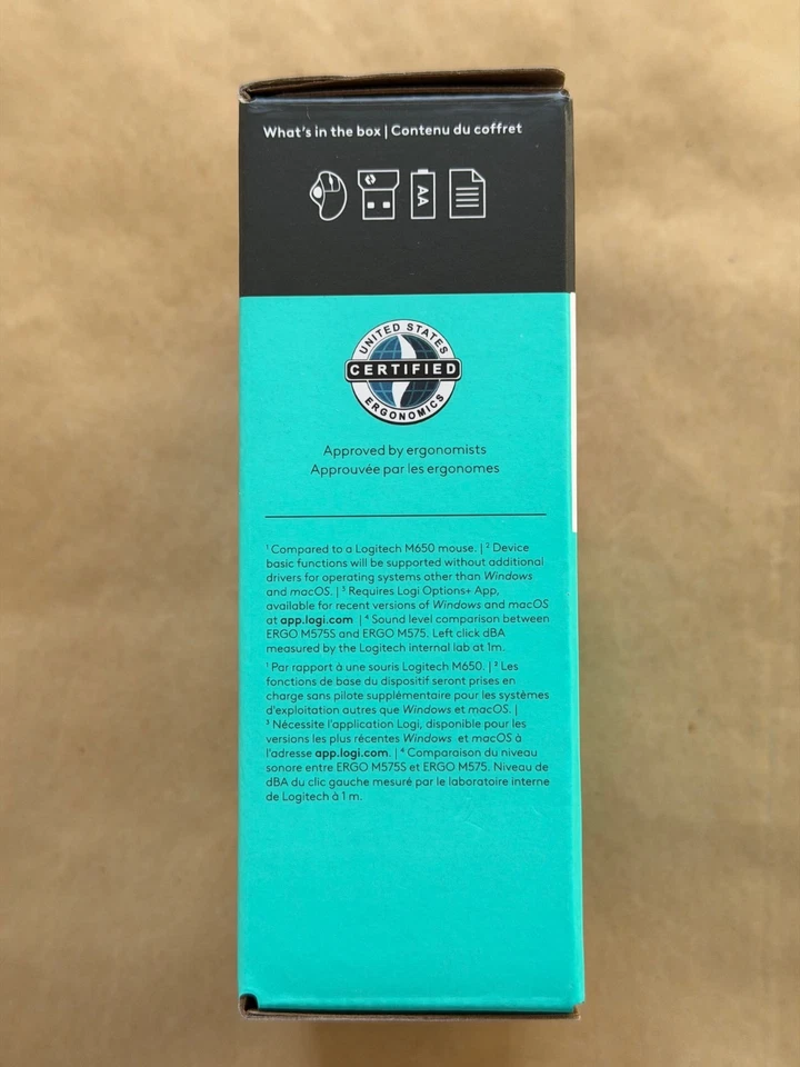 NEW LOGITECH ERGO M575S WIRELESS TRACKBALL COLOR: BLACK 910-007026 FAST SHIPPING - Image 4 of 4