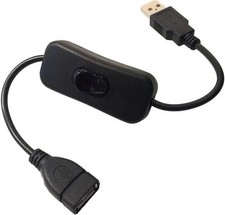 USB ON / OFF SWITCH 1 Foot Extension Cable cord PC Laptop Computer DATA  POWER